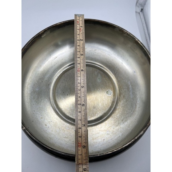 Vintage The Sheffield Silver Co. Silverplate Double Handle Round Casserole Dish - Picture 10 of 13